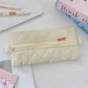 Student Pencil Case Soft Fabric With Zipper For Girls And School Supplies