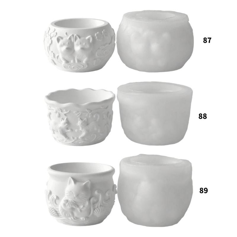 Reusable Silicone Planter Mold Pet Animal Pattern Crafting Tool Silicone Texture Suitable for Resin Jewelry Making
