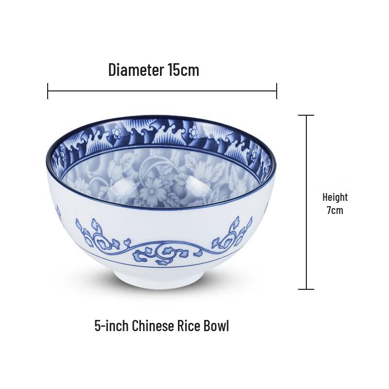 Stides Chinese Blue and White Porcelain Bowl