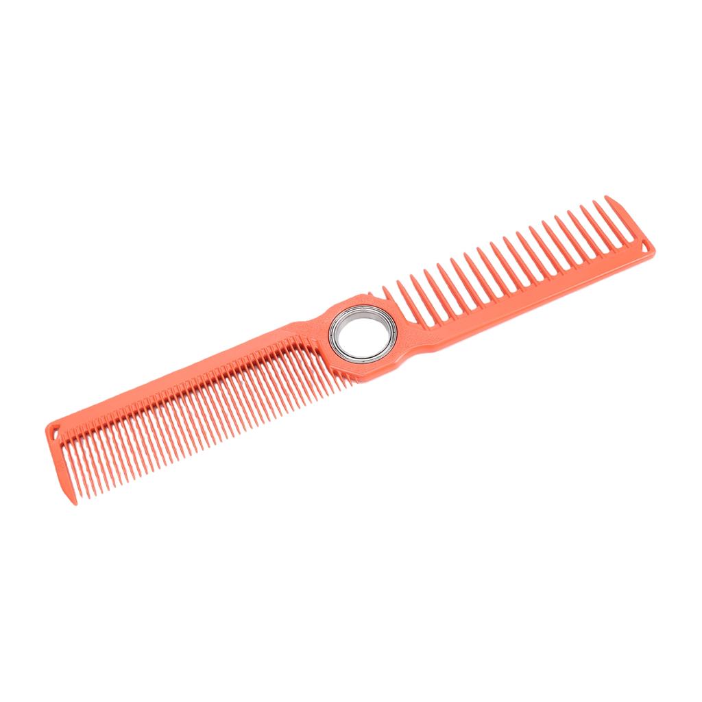 Rotating Hair Cutting Comb Barber Comb Professional Hairdressing Tool for Stylists with Dual Teeth