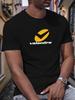 T-shirt d'été unisexe décontracté avec imprimé graphique "Valandre" - Col rond