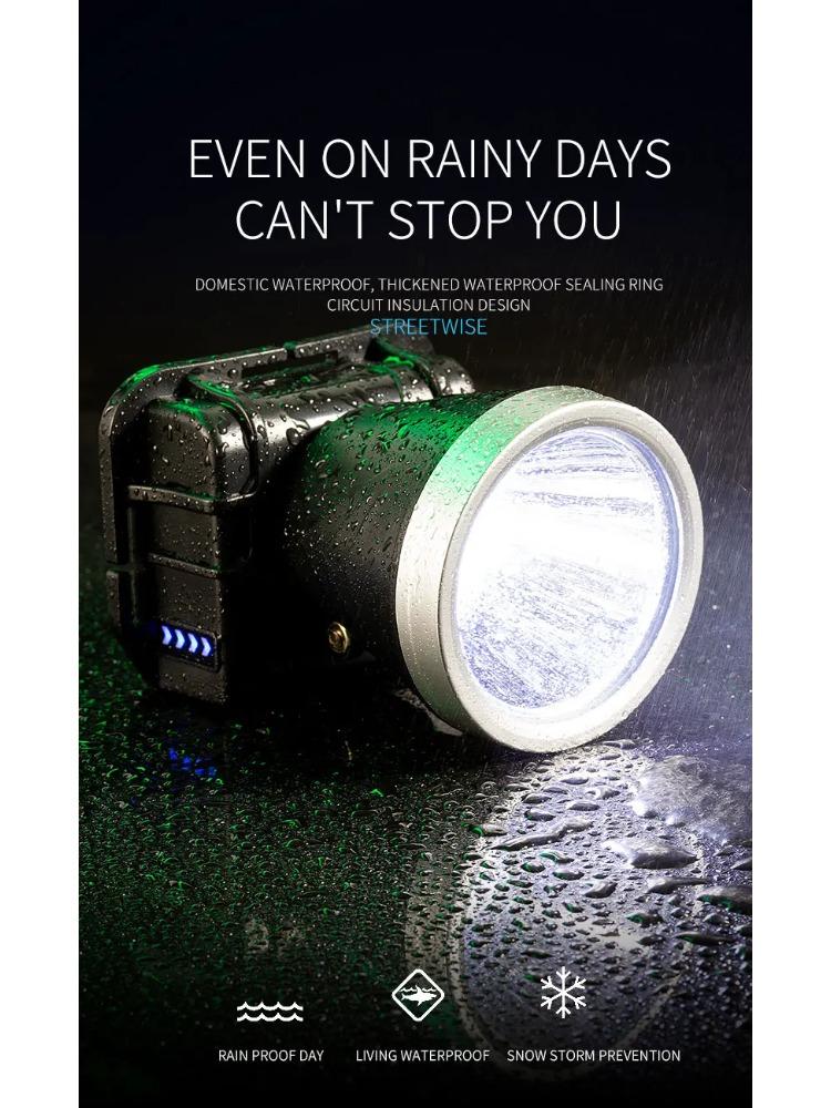 Intelligent Sensor LED Headlamp Rechargeable Head Lamps Flashlight 2* 18650 Battery Power Bank 500LM Outdoor Camping Headlight