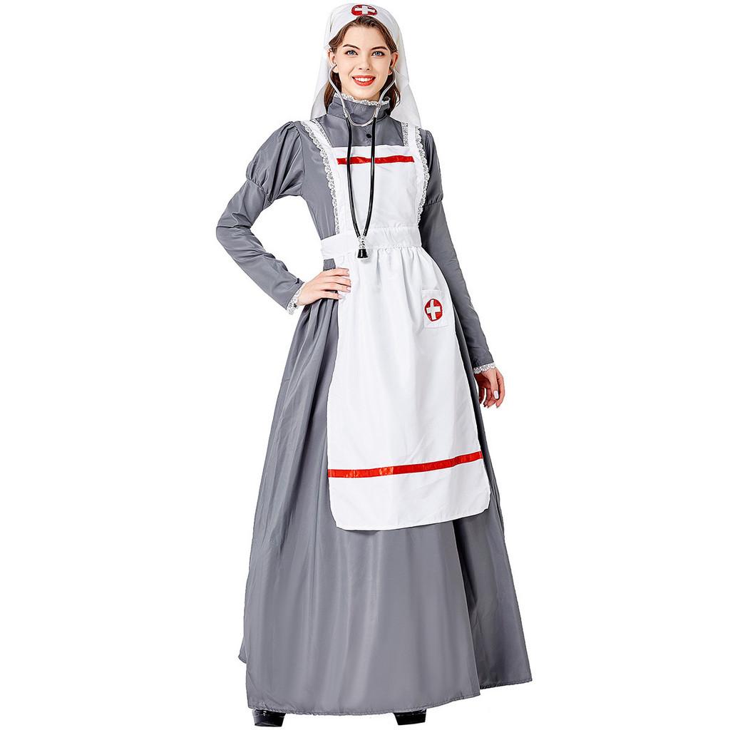 M-xxl Medieval Nurse Uniform Elegant Design Perfect For Gaming And Cosplay Events