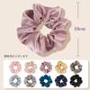 OLESILK Hair Hair Ties for Stylish Hair Set of 22 and Light Plum Ties, Scrunchies, 100% Silk, Non-Stain Adults, Caps, 3, Momme, 4cm, Black, Navy,