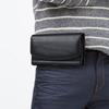 Men's Multifunctional Waist Bag Horizontal Flip Cover Leather Belt Mobile Waist Bag Lnsert Card Hanging Waist Magnetic Suction Phone Case Coin Purse