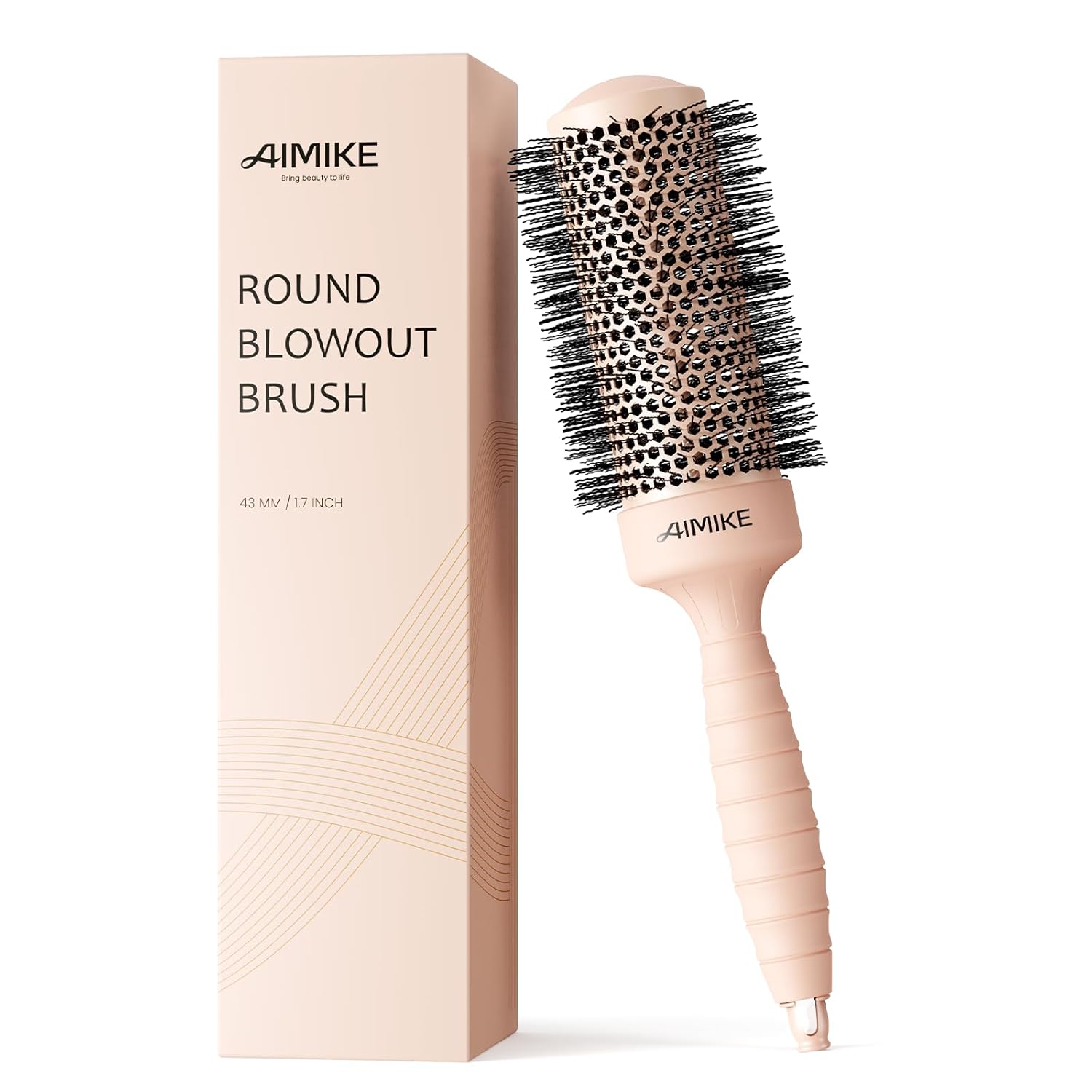 

Round Brush for Blow Out, Medium Round Hair Brush w/Nano Ion Thermal Ceramic Tech, Professional United States