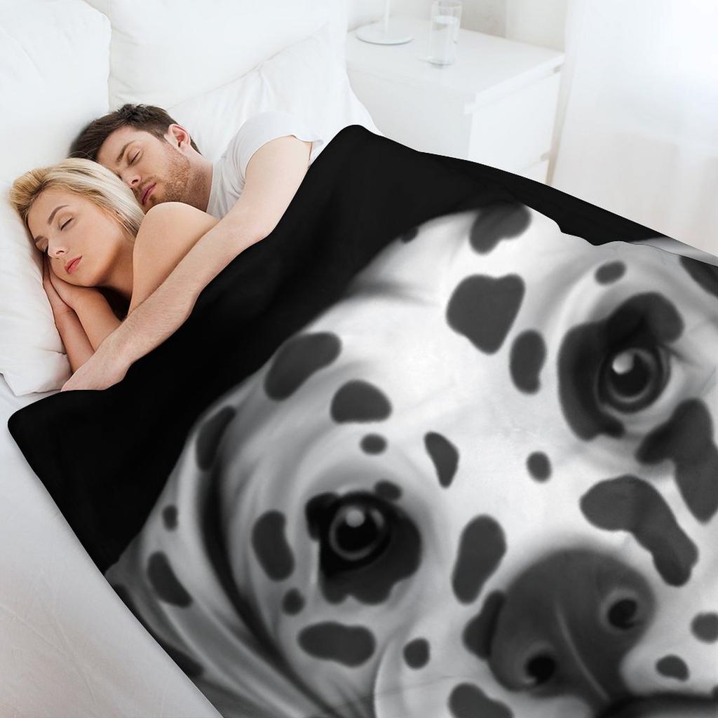 Dalmatian Painting Throw Blanket Thin Extra Large Throw Blankets For Baby Picnic Blankets
