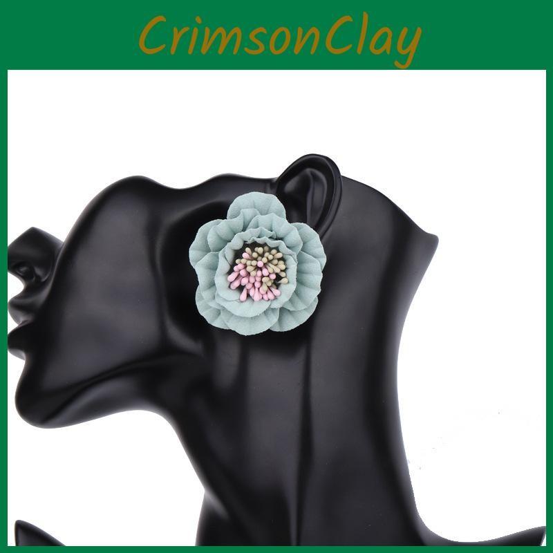 Floral Modern Earrings For Women Chic Street Fashion Simple Design Elegant