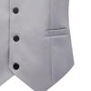 Men Waistcoat Solid Color Single-breasted V Neck Sleeveless Spring Vest for Work