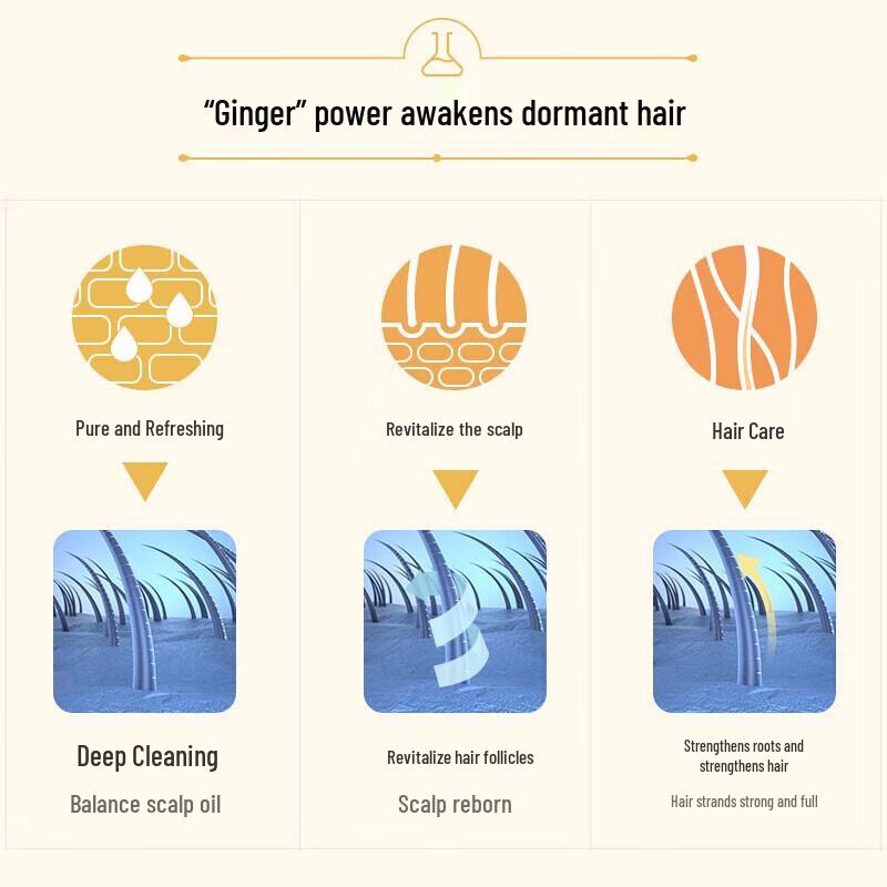 Yangyuanqing Purifying Ginger Scent Shampoo Set