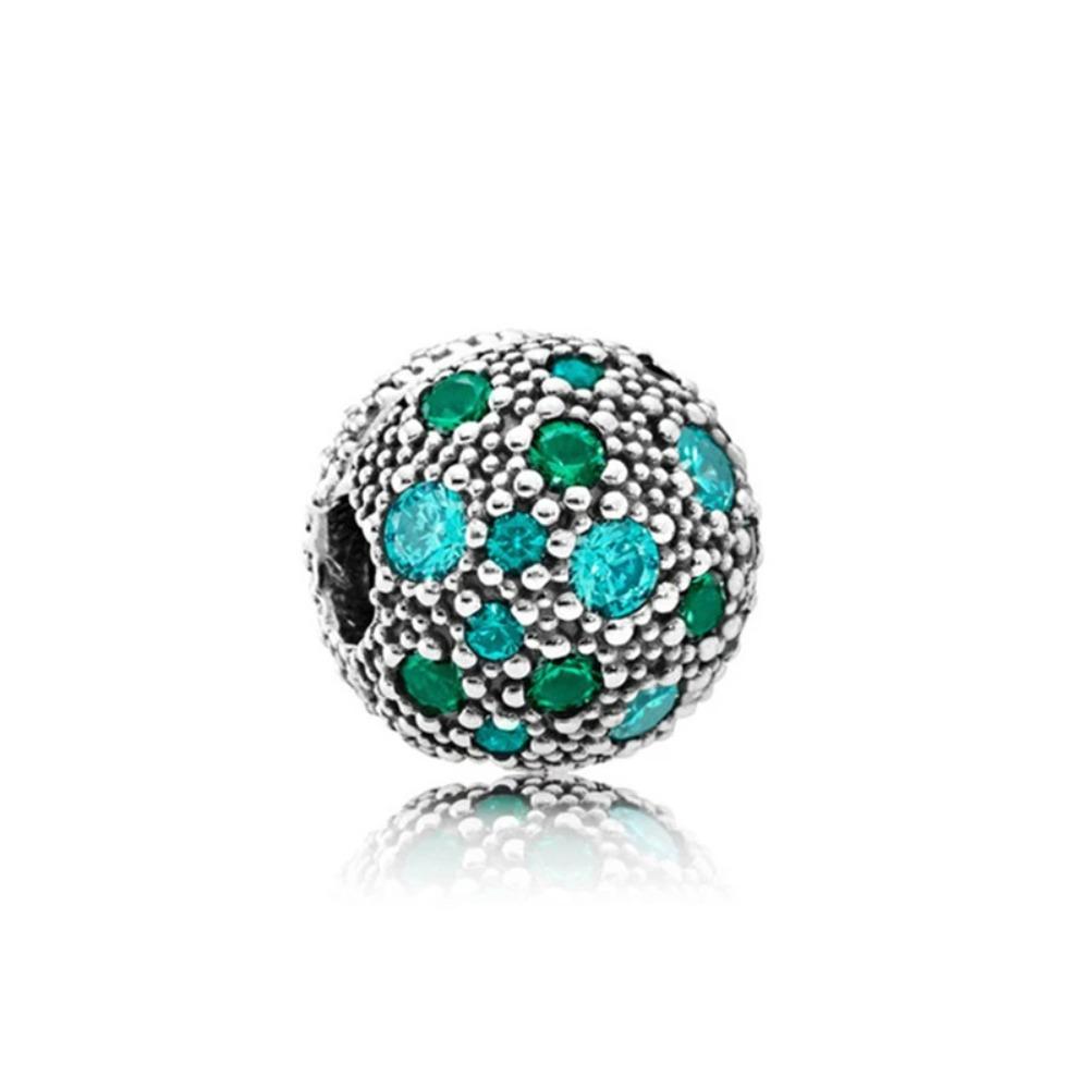 925 Silver Bow Globe Snowflake Charm Pendant DIY Jewelry Gift For Women Fashion Bracelet Accessories