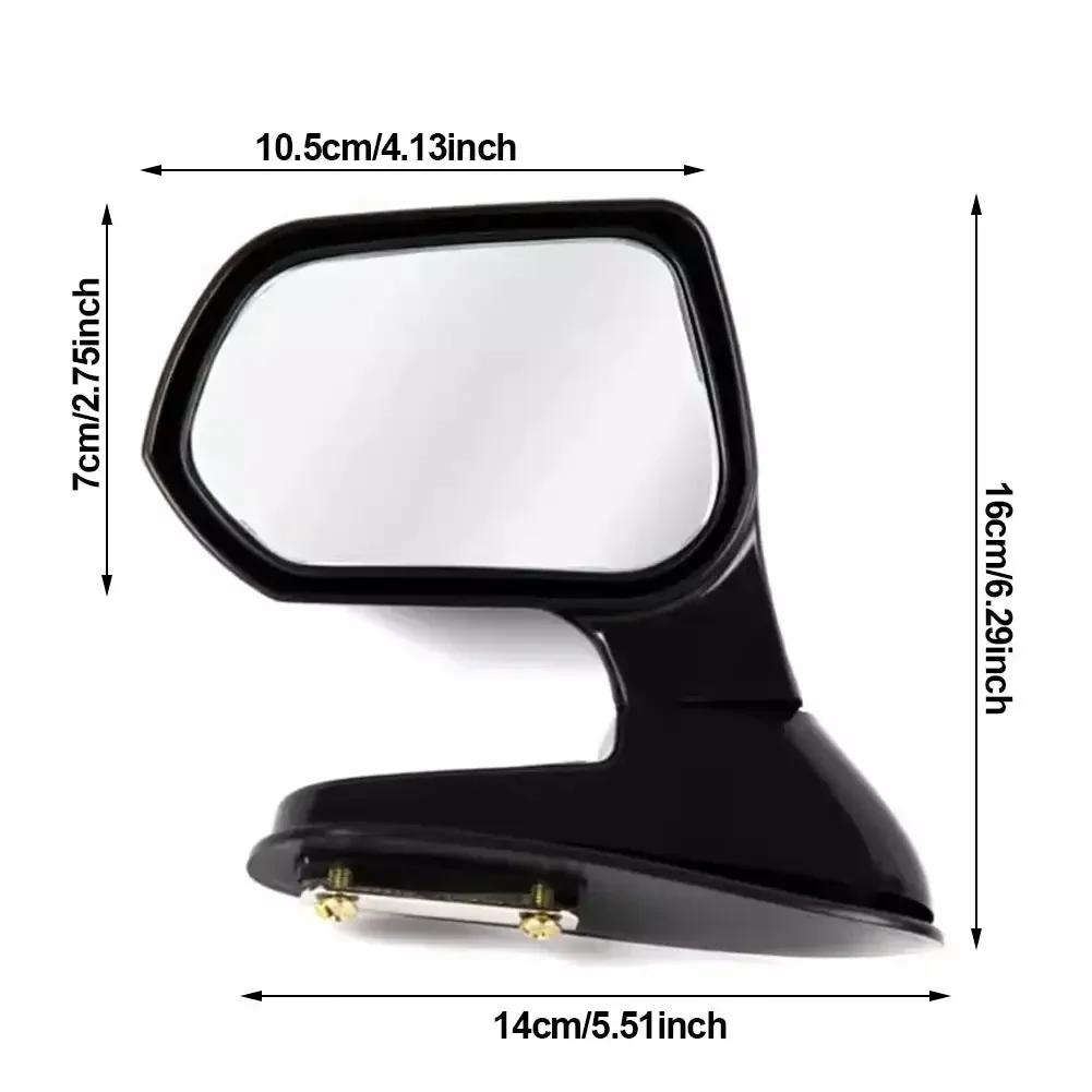 1pc Car Hood Side Rear View Mirror Adjustable Wide Angle Blind Spot Auxiliary Mirror Universal For Auto Suv Truck Vehicle Exterior Accessory