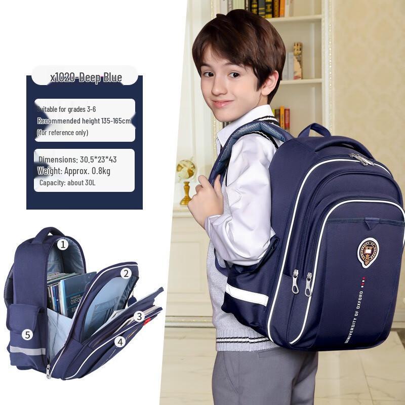 Boys Decompression Lightweight School Backpack