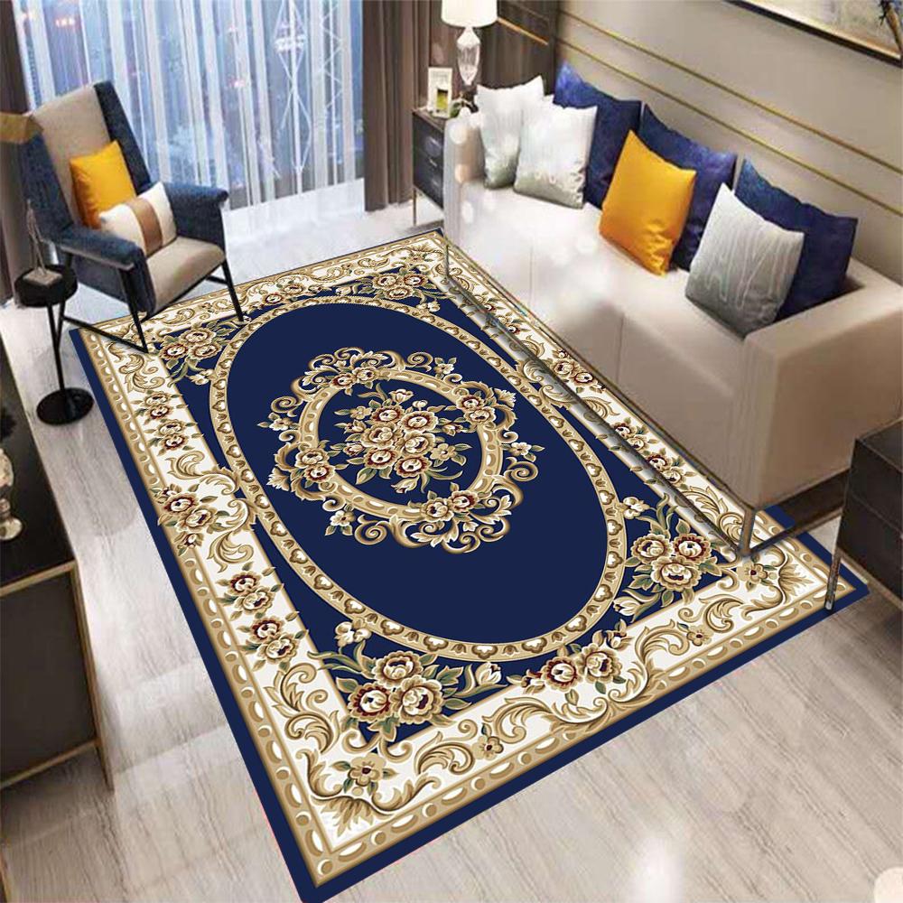 Retro Evropa Perský Styl Koberec Květiny Obývací Pokoj Pohovka Ložnice Noční Stolek Kuchyně Vstupní Dveře Rohožka Protiskluzová Domácí Dekorace Koberec