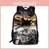 Dragon Ball Goku Printed Nylon Book Backpack For Students And Daily Use