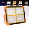 Rechargeable Solar Flood Light Outdoor Portable Led Reflector Spotlight Rechargeable Projector Floodlight Construction Lamp