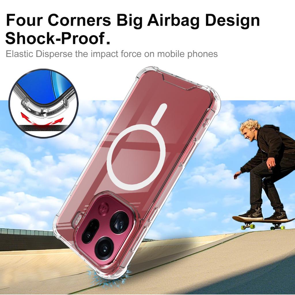 For OPPO Find X9 Pro 5G Phone Case IMAK Shock-resistant Soft Space Magnetic Case