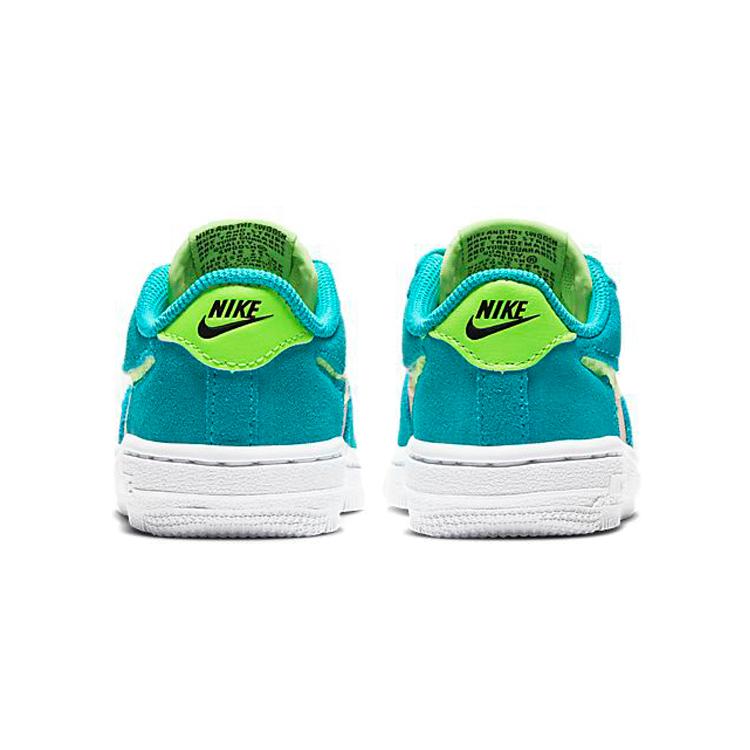 New Nike Air Force 1 Anti Slip Wear Resistant Low Top Toddler Shoes Pink Green Infant And Toddler CJ4112-300