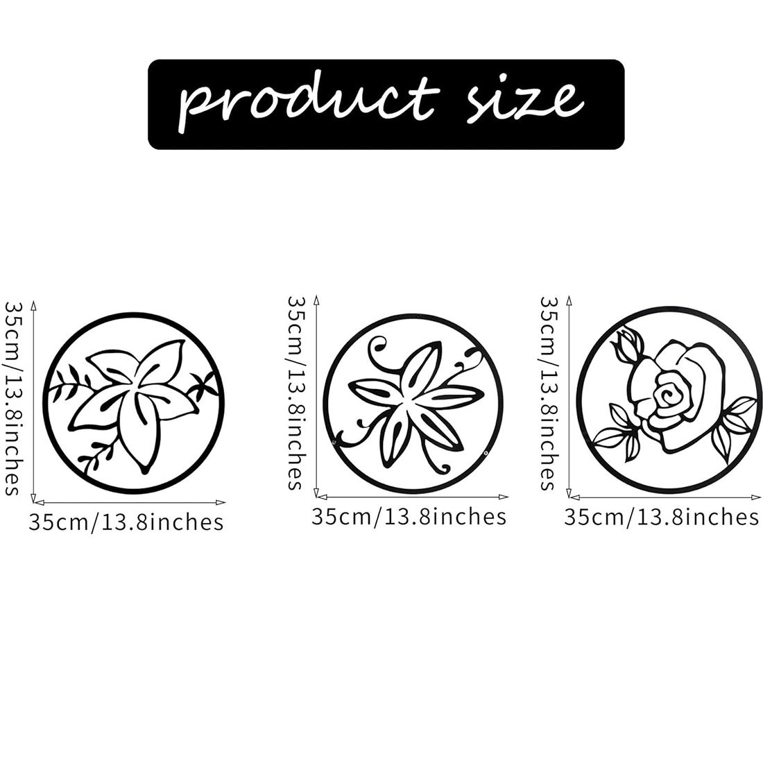 

Очаровательное настенное искусство из трех частей из металла: Минималистичные цветочные композиции для современных жилых помещений и новоселья или современного декора и подарков на новоселье. синий