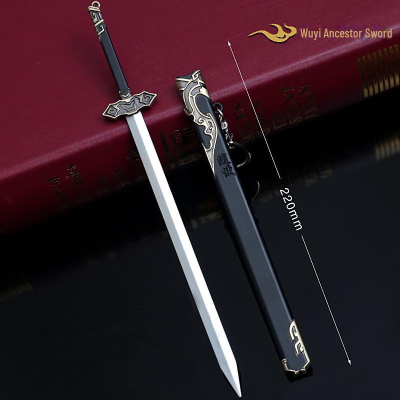 Anime-Themed Alloy Wangji Bichen Sword & Jiang C Jinling Weapon Replica