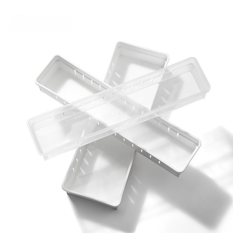 Divided Jewelry Sundries Storage Boxes Plastic Drawer Organization Box Home Kitchen Utensils Spoons Forks Storage Containers