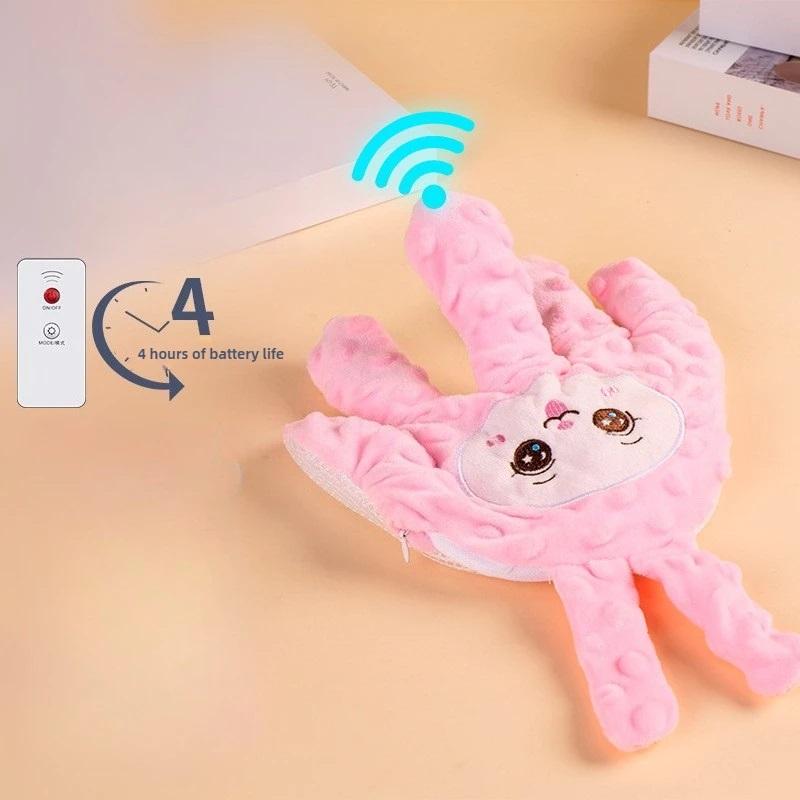 New Type Baby Soothing Palm Soft Electric Baby Sleeping Palm Cartoon with Remote Control Newborns Soothing Pillow