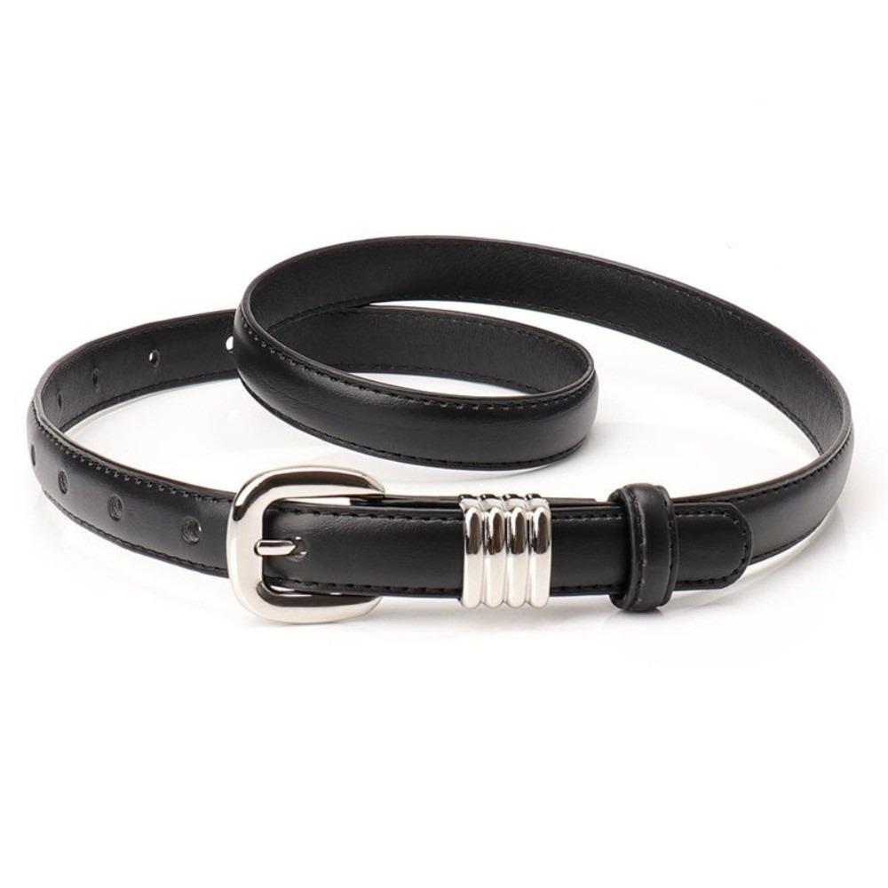 Thin Women's Belt PU Leather Dress Jeans Belt Simple Waist Belt  Streetwear