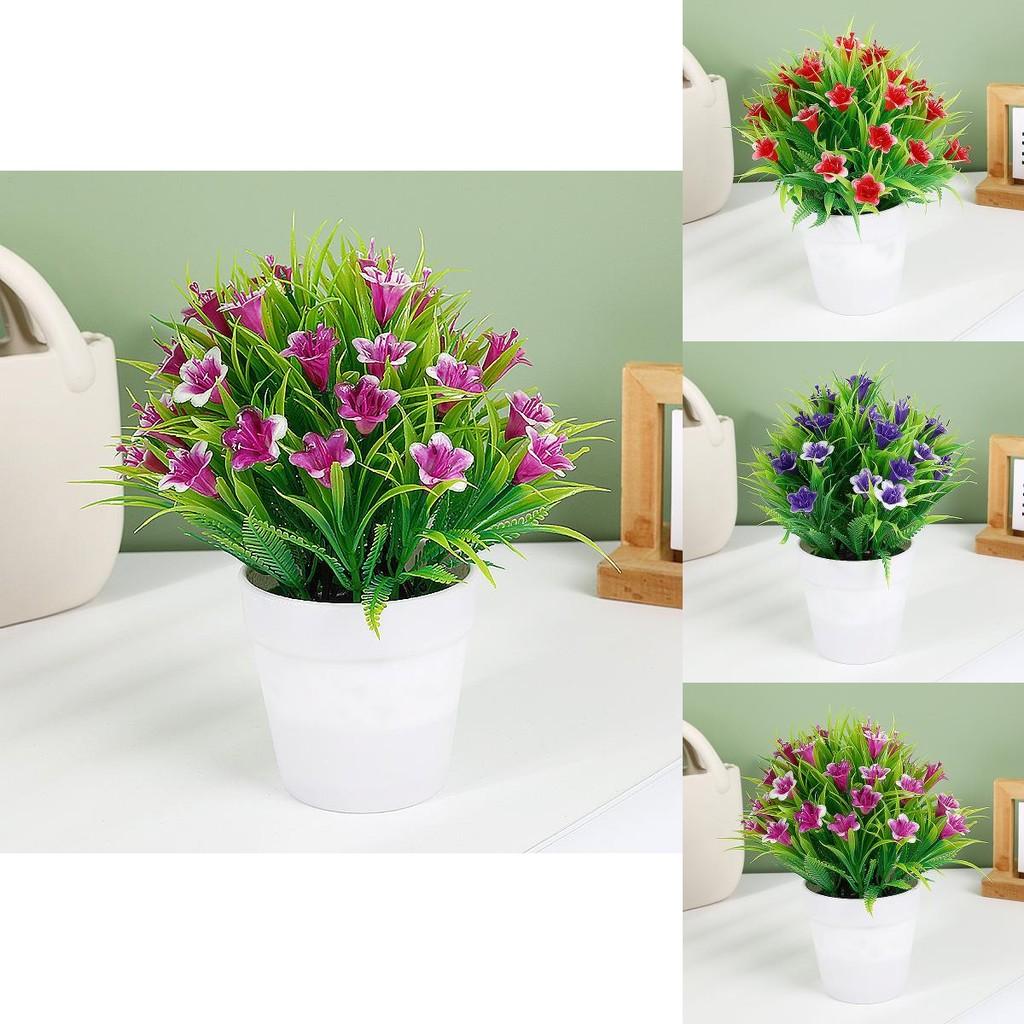 Faux Green Plant With Injection Molded Craft For Living Room And Office