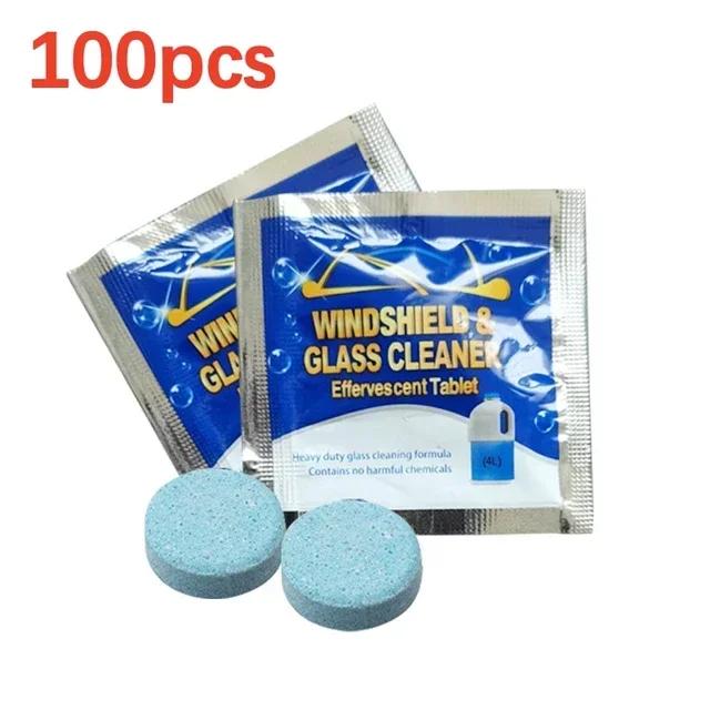 100 Stück Auto Glas Wasser Fest Wischwasser Essenz Ultra Konzentriert Geschenk Auto Reiniger Wischwasser Essenz Reinigung Brausetabletten