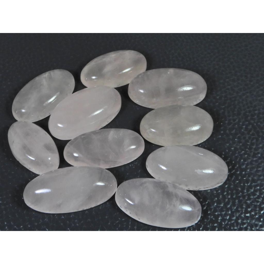 260Cts.Natural Pink Rose Quartz Oval Shape Cabachon Loose Gemstone 10Pcs Lot C-2525