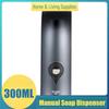 300ML Väggmonterad Enkelhuvud Manuell Tvåldispenser Badrum Duschgel Flytande Schampo Hållare Hem & Bostadstillbehör