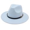 Suit Top Hat American Drama Belt Buckle Jazz Hat Men And Women Felt Hat Woolen Hat Big Brim Fedora Hat Jackson
