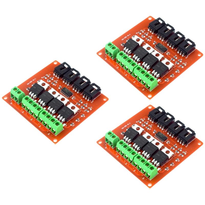 Four Channel 4 Route MOSFET Button IRF540 MOSFET Switching Module Motor Dimmer Driver Board Control Module Replacement
