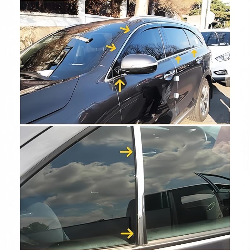 10/20MM Universal Electroplated Bright Strip,car Door Bumper Strip,decorative Silver Chrome Strip,anti-collision Design Window Trim Strip