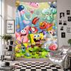 Wall TapestrySpongeBob Football Art Hanging Cloth Decorative Background Cover for Room Decoration