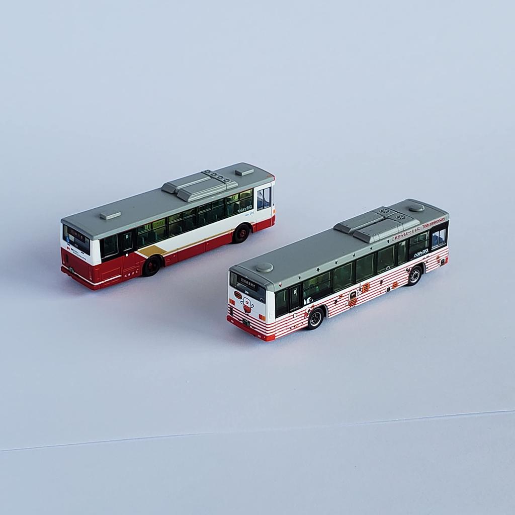 The Bus Collection Bus Collection Hiroshima Bus 70th Anniversary Set of 2 Diorama Supplies 321699