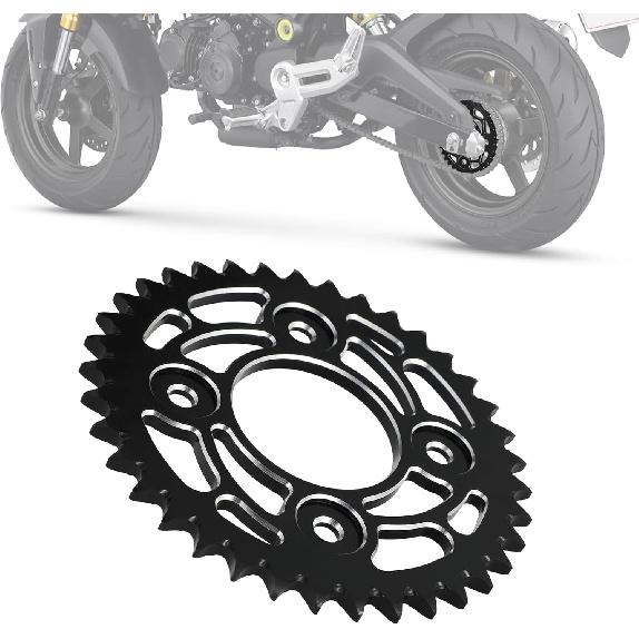 

Motorcycle 420 37T Rear Chain Sprocket CNC for Grom MSX 125 MSX125 14-15 17-20 Z125 19-21 CT125 21-22 Black чёрный