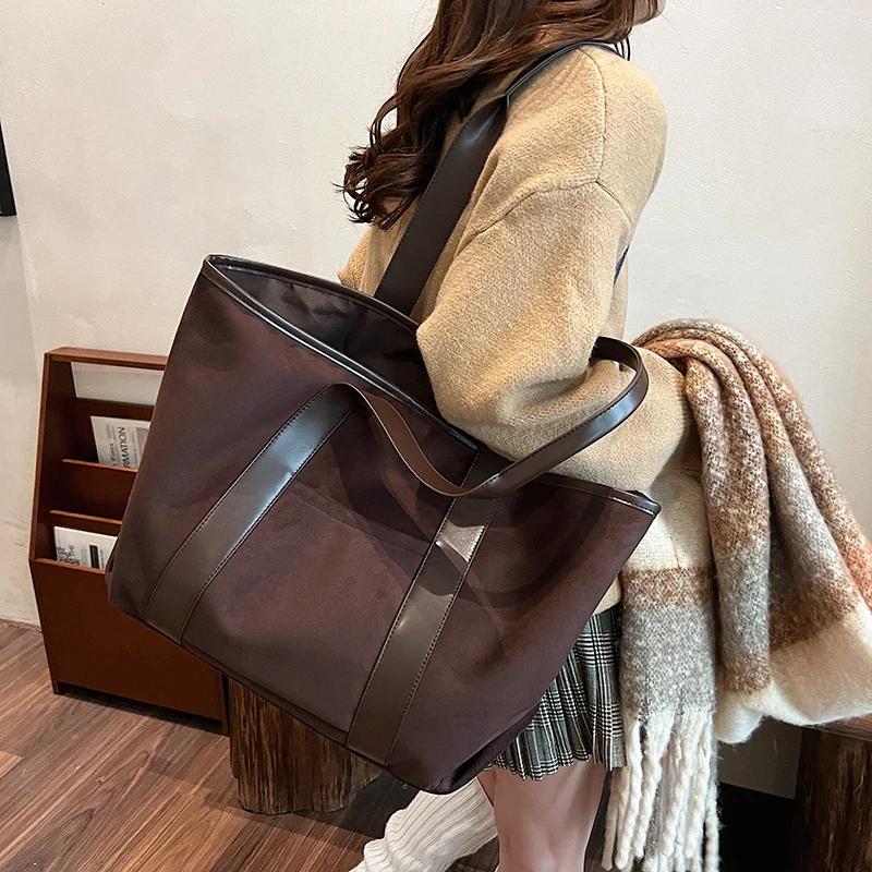 Borsa da viaggio per il tempo libero di grande capacità per le donne, nuova borsa a tracolla morbida autunnale e invernale
