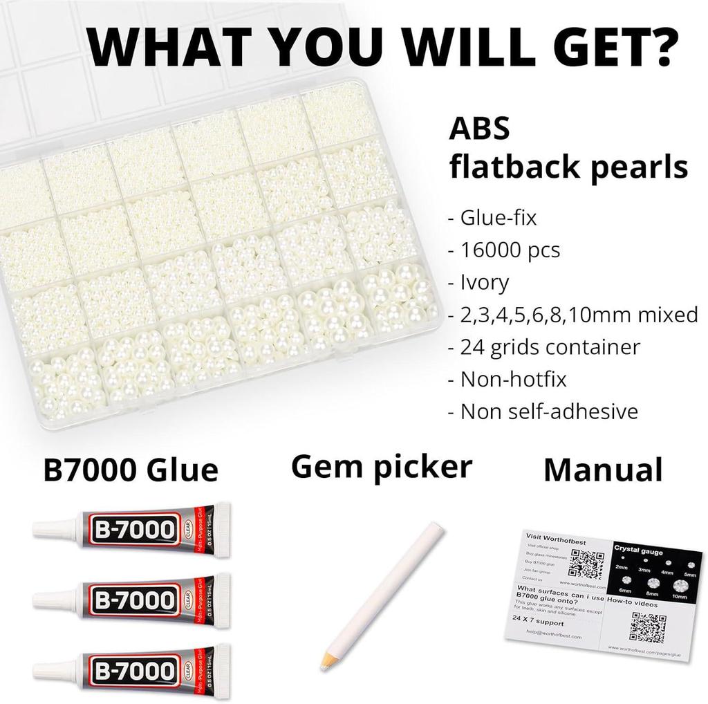24-Grid Mixed Color AB Flat-Bottom Resin Rhinestones Set for DIY Jewelry and Stickers