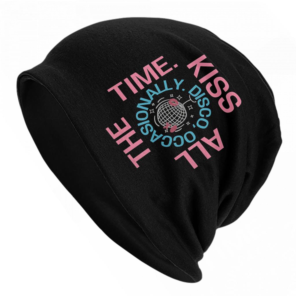 Kiss All The Time  New Album Caps Harrys Music Styles Unisex Women Skullies Beanies Hats Summer Warm Multifunction Bonnet Hat