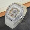 Plastic Shell Business Fashion Wine Barrel Shape Men's Mechanical Watch