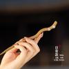 Elegant Ebony Flower Hairpin for Women – Ancient Style, High-End Feel, Simple Chinese Design, Perfect for Daily Use.