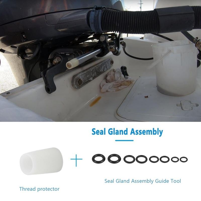 Hs5157 Front Mount Hydraulic Steering Cylinder Seal Kit With Pin Wrench Compatible For Seastar