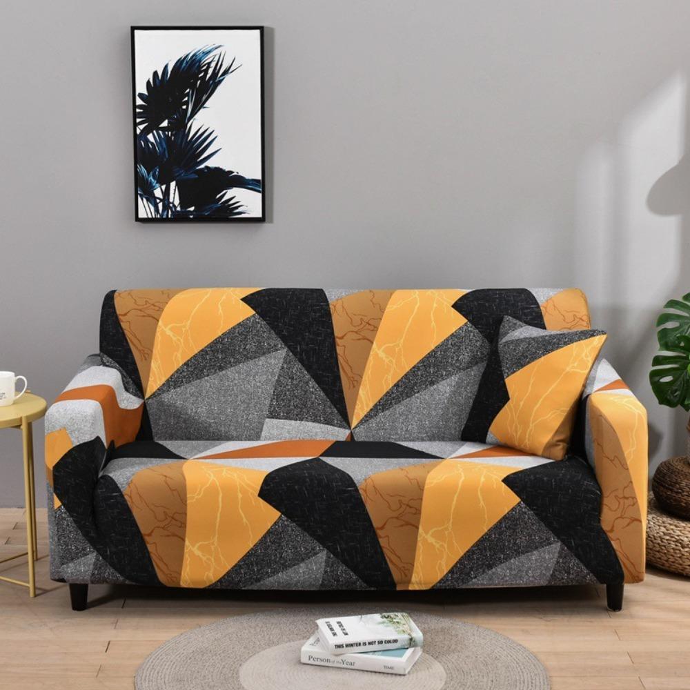Stretchable Sofa Cover Full Set Slip Resistant Modern Simple Design Fabric Couch Protector