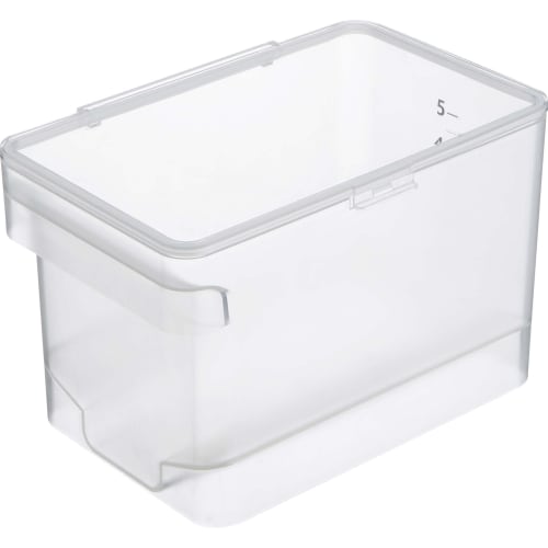 Yamazaki Rice Container, Airtight, Under-Sink Rice Container, 5kg Capacity, Plate, Measuring Cup Included, Clear, 3379