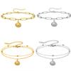 Teamer Ocean Shell Charm Bracelet Stainless Steel Gold Color Double Layer Beads Chain For Woman Trendy Birthday Gift 2026 New