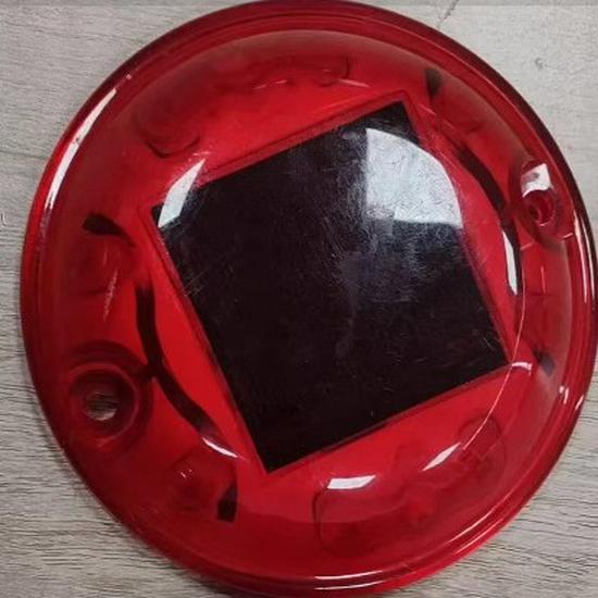 Solar LED Sidewalk Warning Light - Synchronous Circular Flashing