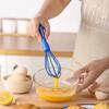 Manual Egg Beater Durable Handheld Silicone Whipped Cream Foam Mixing Whisking Egg Beater Portable Egg Beaters Kitchen Tools