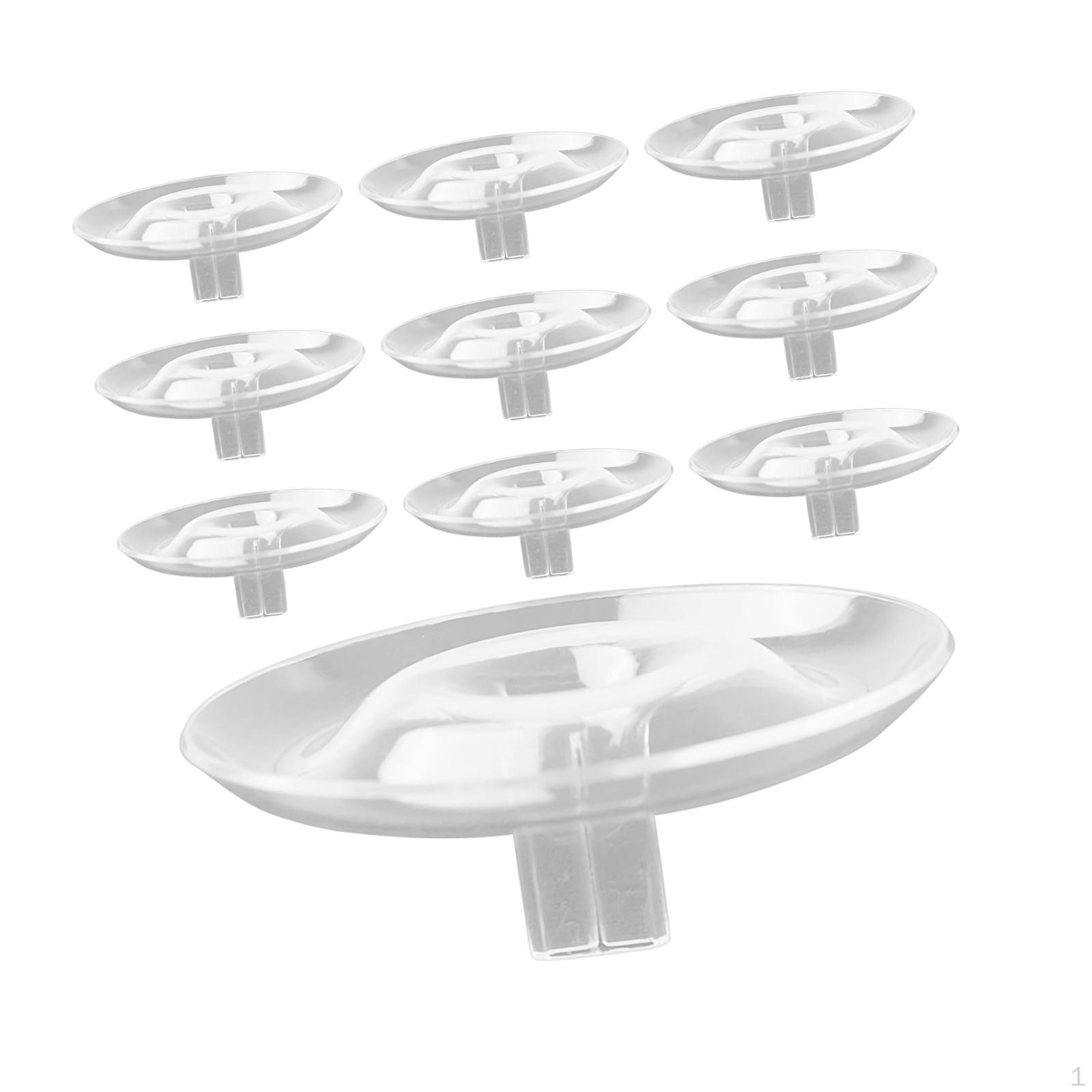 

10 Pieces Floating Flower Holder Display Desk DIY Gift Simple Stem for Home 5cmx2cm