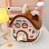 Large Capacity House Piggy Bank With Key Lock Children Money Boxes  Creative Toy